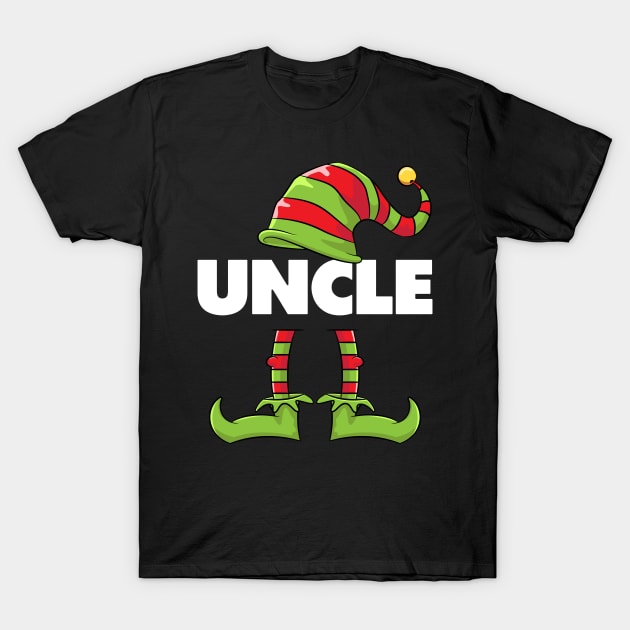 Uncle Elf Funny Matching Christmas Costume Family T-Shirt by teeleoshirts